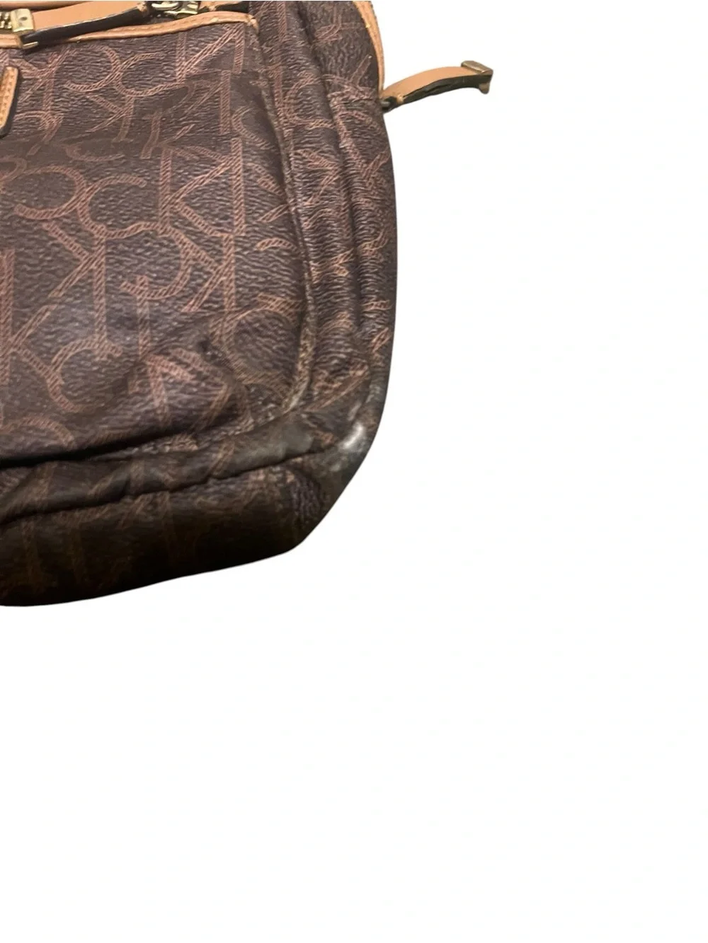 Calvin Klein CK Monogram Mini Backpack Brown
